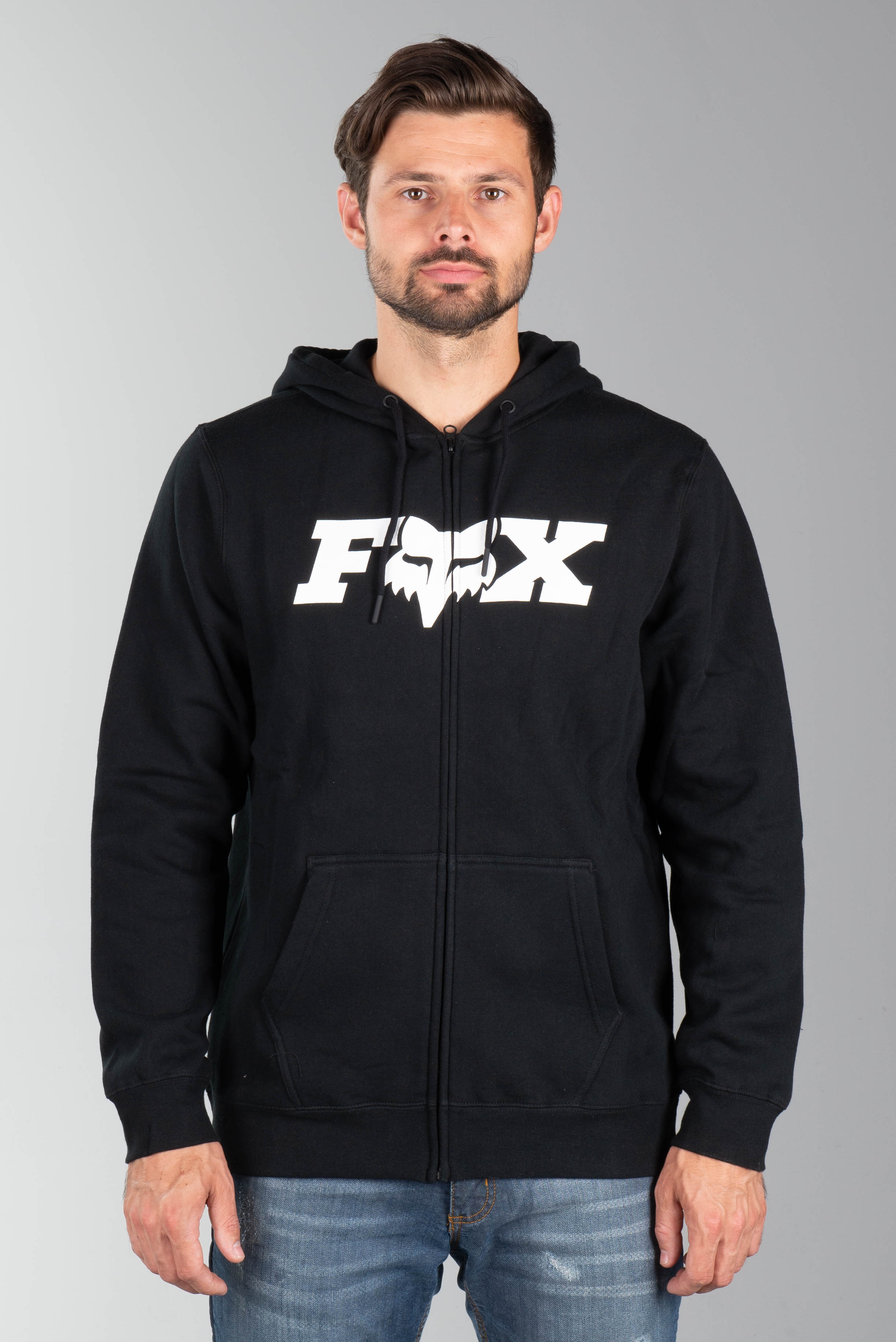 full head zip hoodie