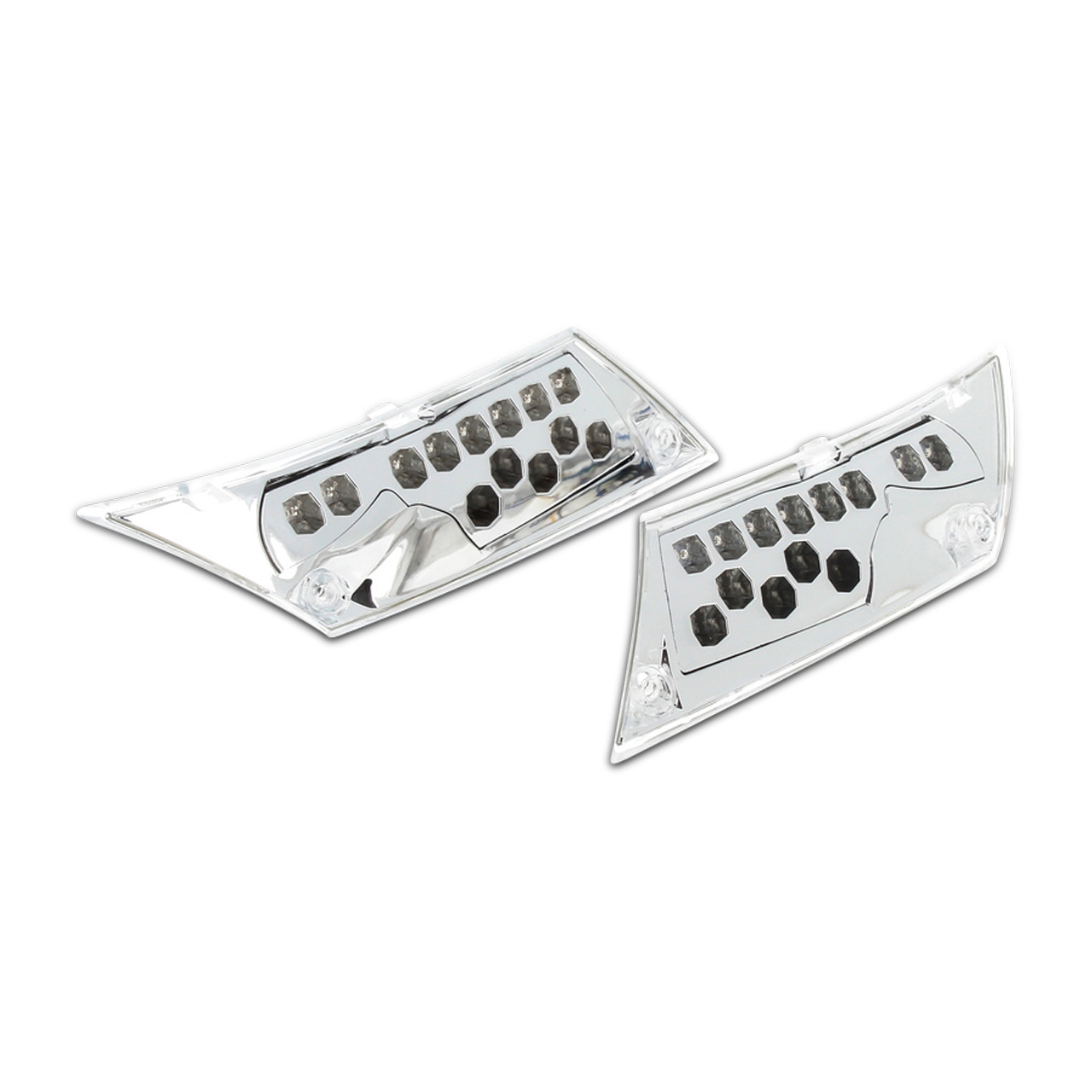 OEM LED Type Richtingaanwijzers V PARTS Piaggio Zip 50 Chroom