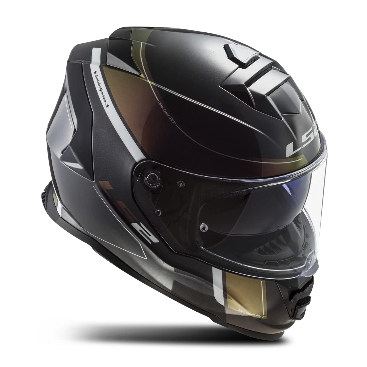 Casco Integral LS2 FF800 STORM Aterciopelado-Arcoíris
