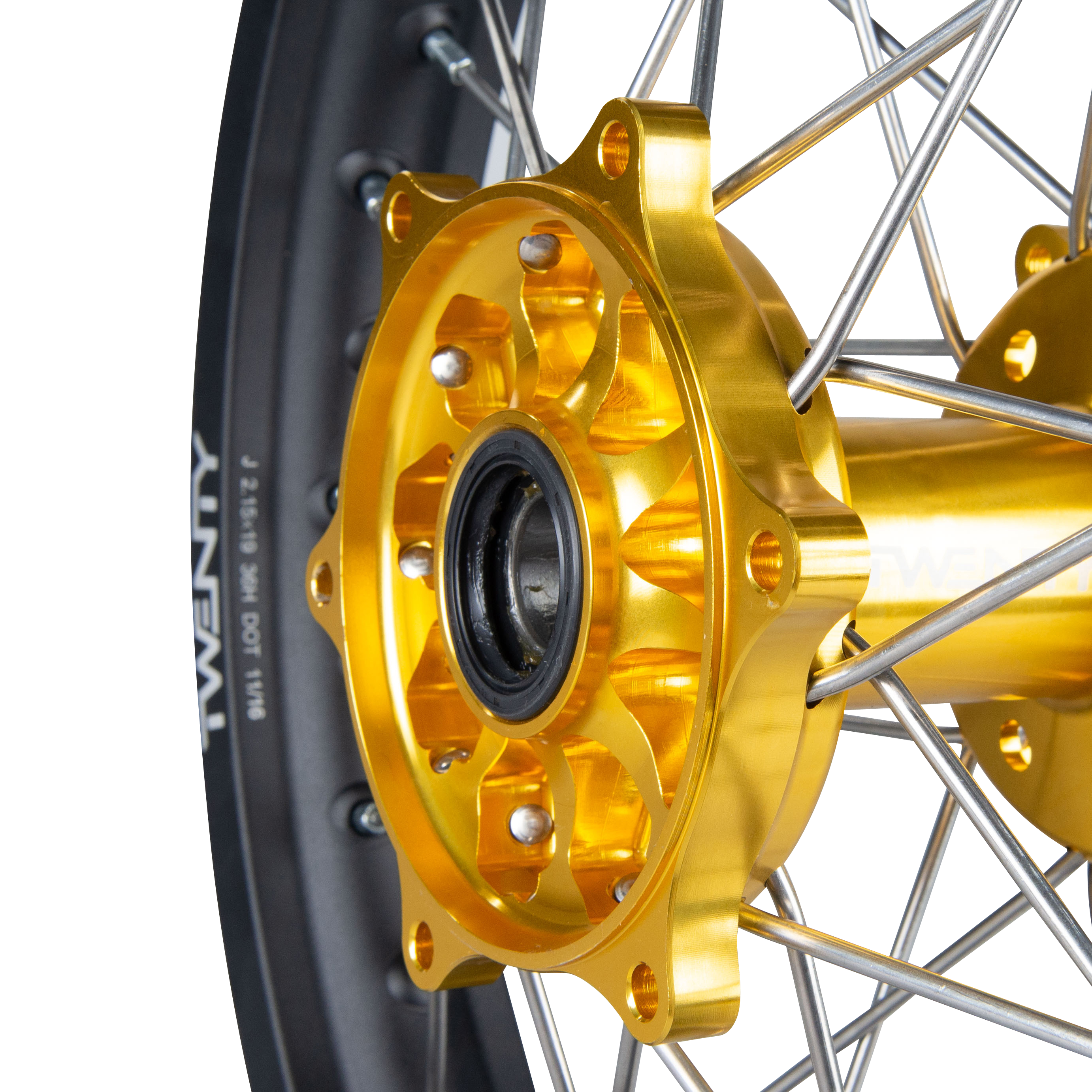 Twenty MX Rear Wheel Black-Gold 19"