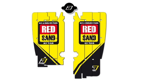Blackbird Rockstar World MXGP Radiator Guard Decals
