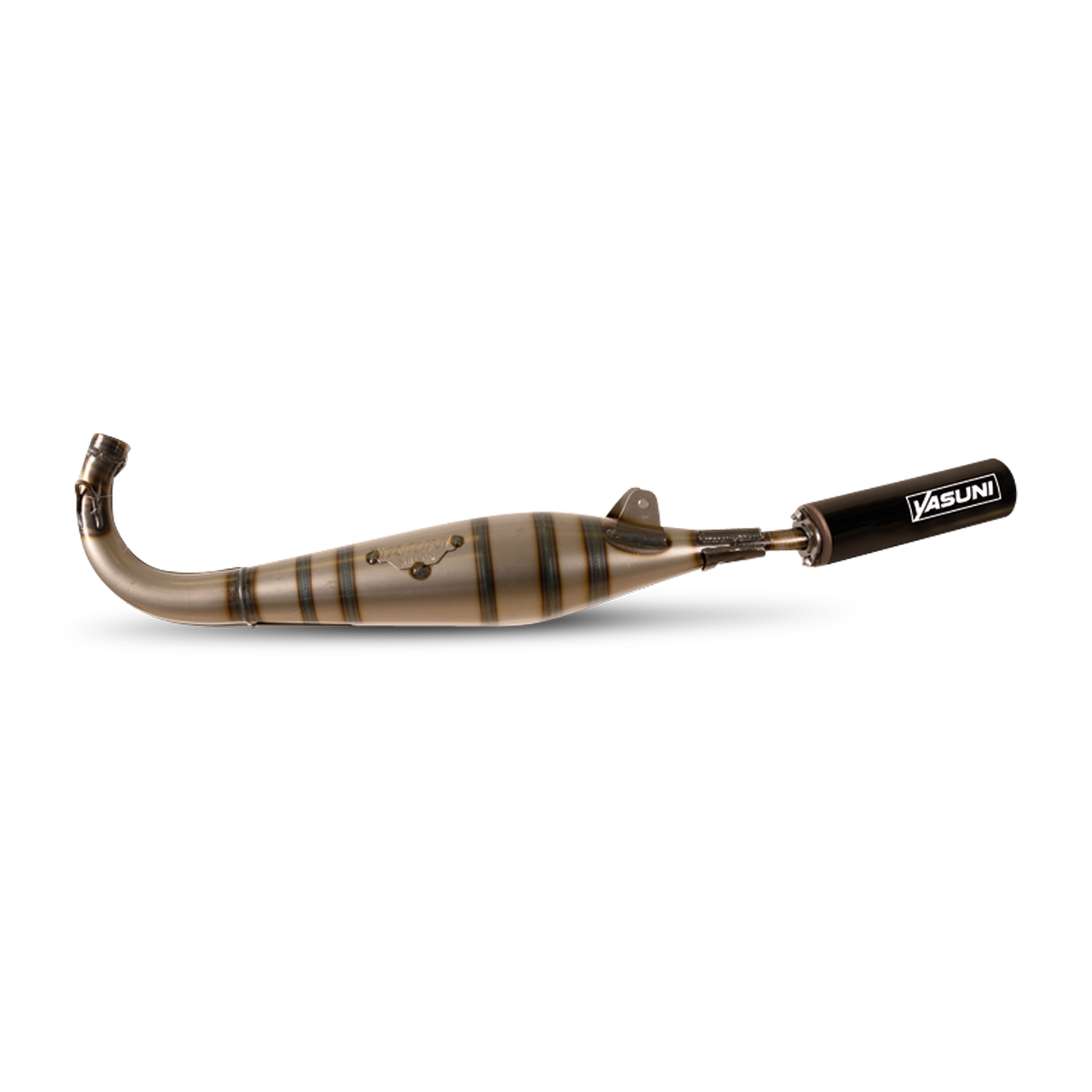 YASUNI Scooter Black Aluminium Muffler Full Exhaust System