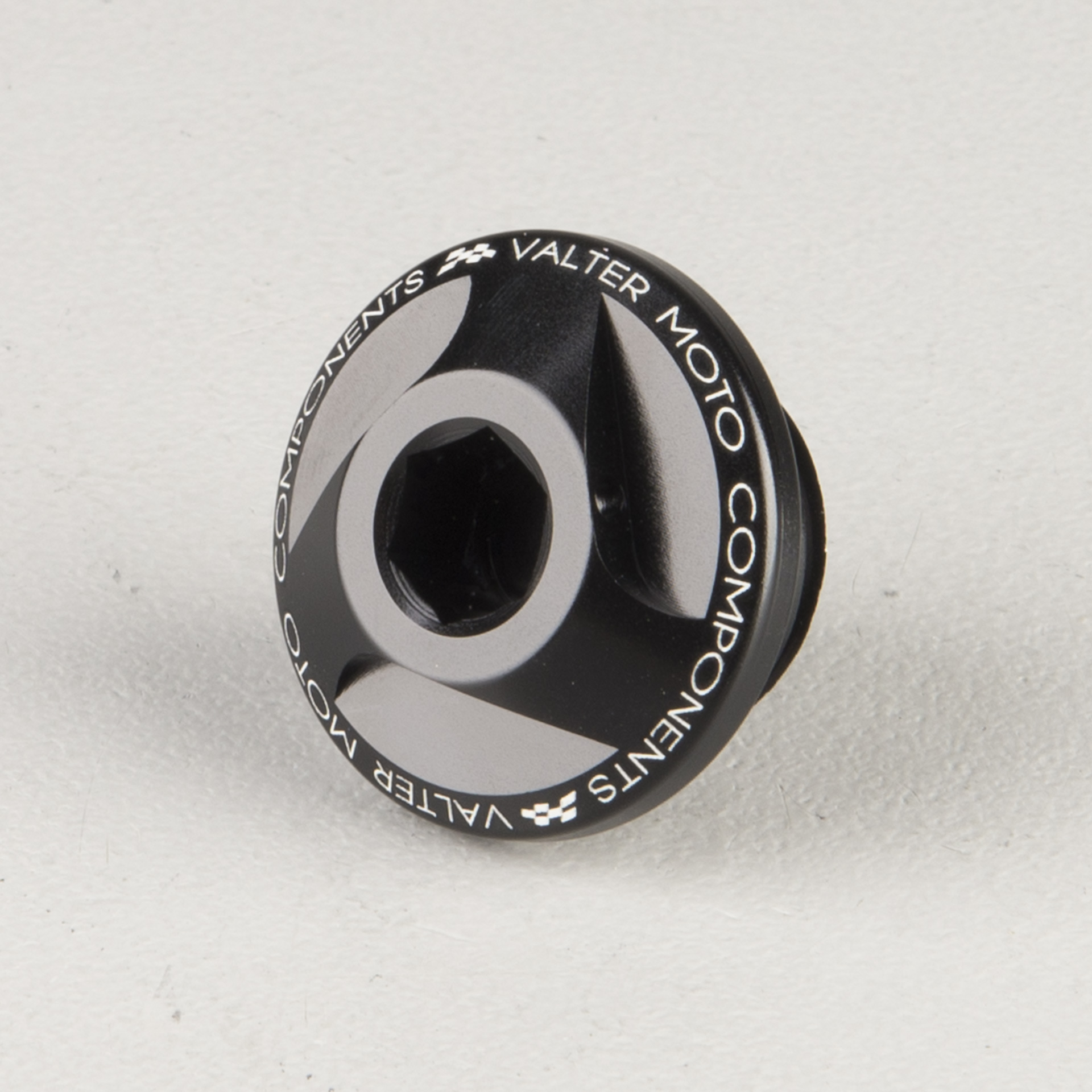 Valter Moto Racing Oil Cap Black