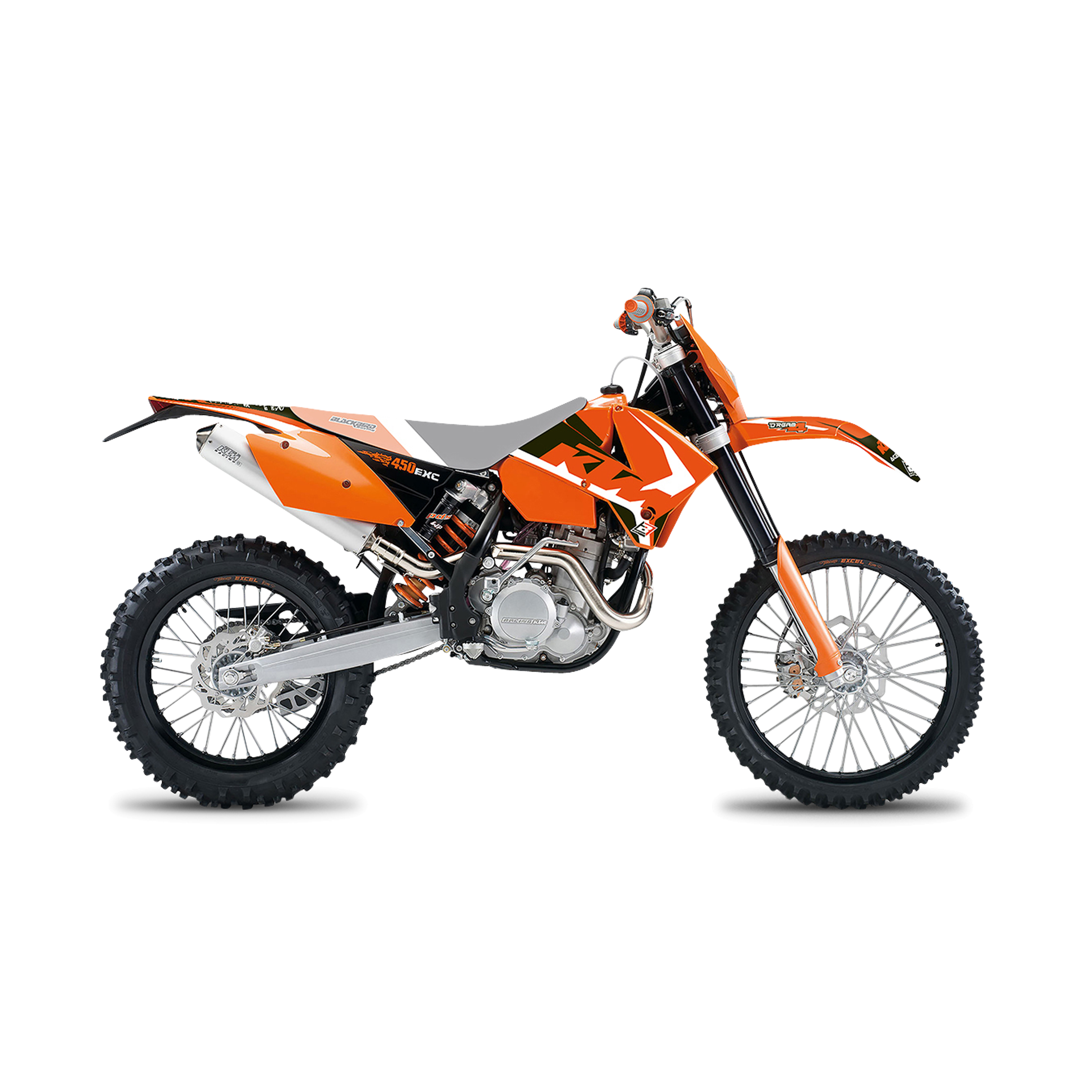 Kit de Adhesivos Blackbird Dream 4 Naranja-Negro-Blanco