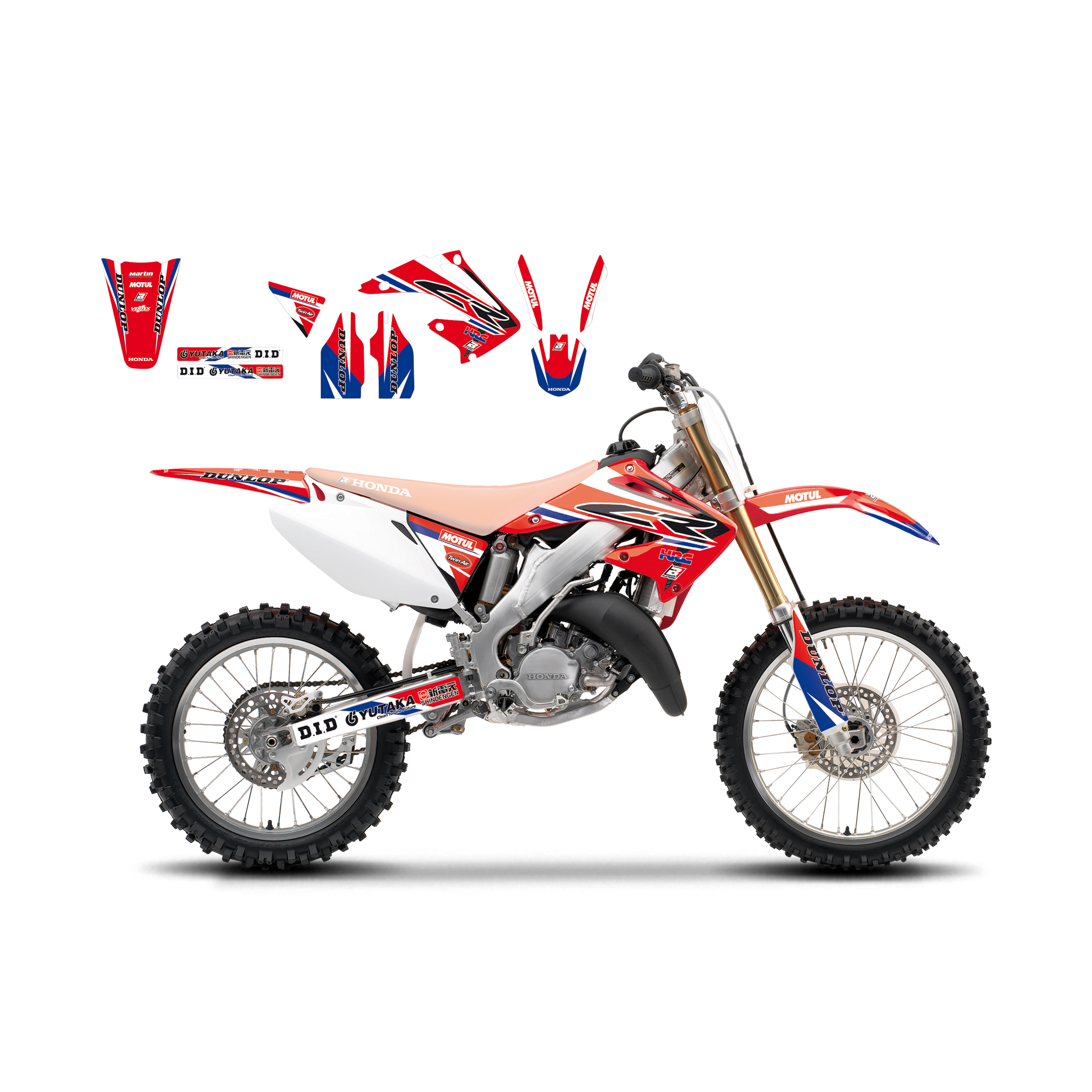 Juego de Adhesivos Blackbird Replica Team HRC 2016