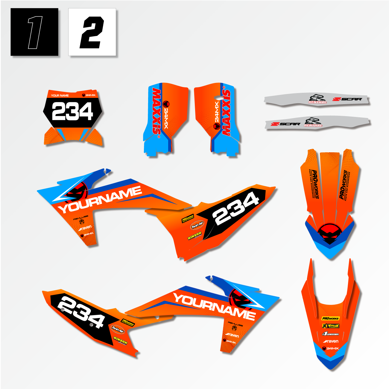 Decalset 24MX KTM TopTeam