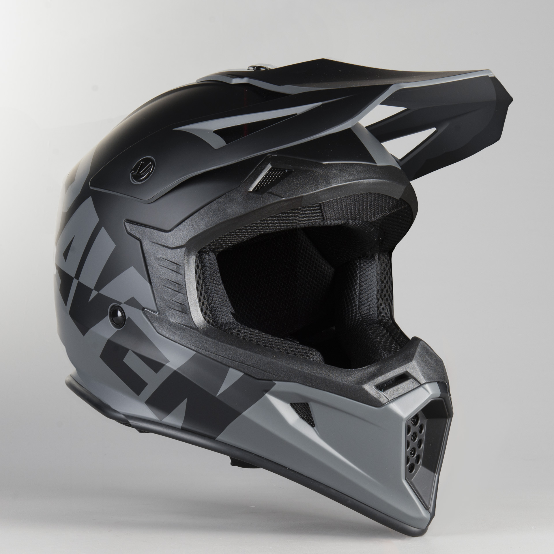 Raven Airborne Split MX Helmet Black-Gray - Now 41% Savings - XLmoto.co.uk