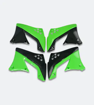 Křídla Chladiče Rtech Zelená-Černá