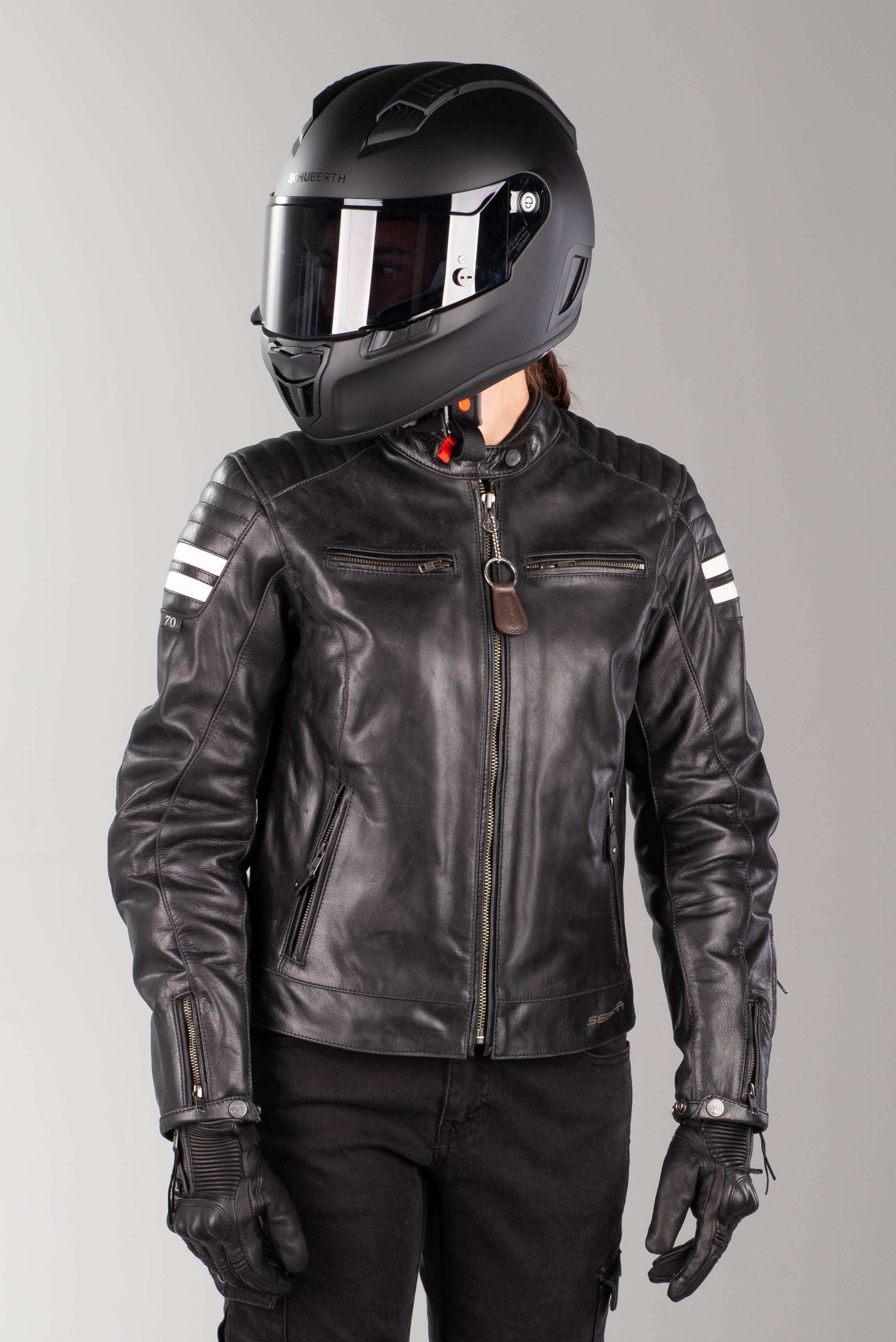 Chaqueta de Moto Segura Stripe Mujer