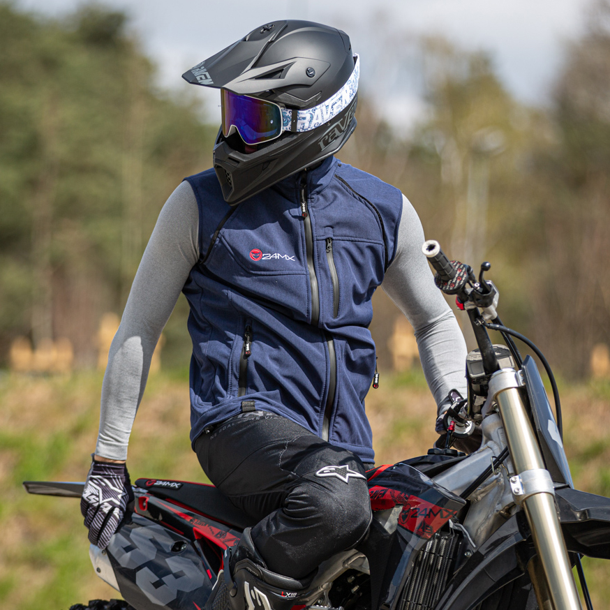 Softshell Jas met Afneembare Mouwen 24MX Team