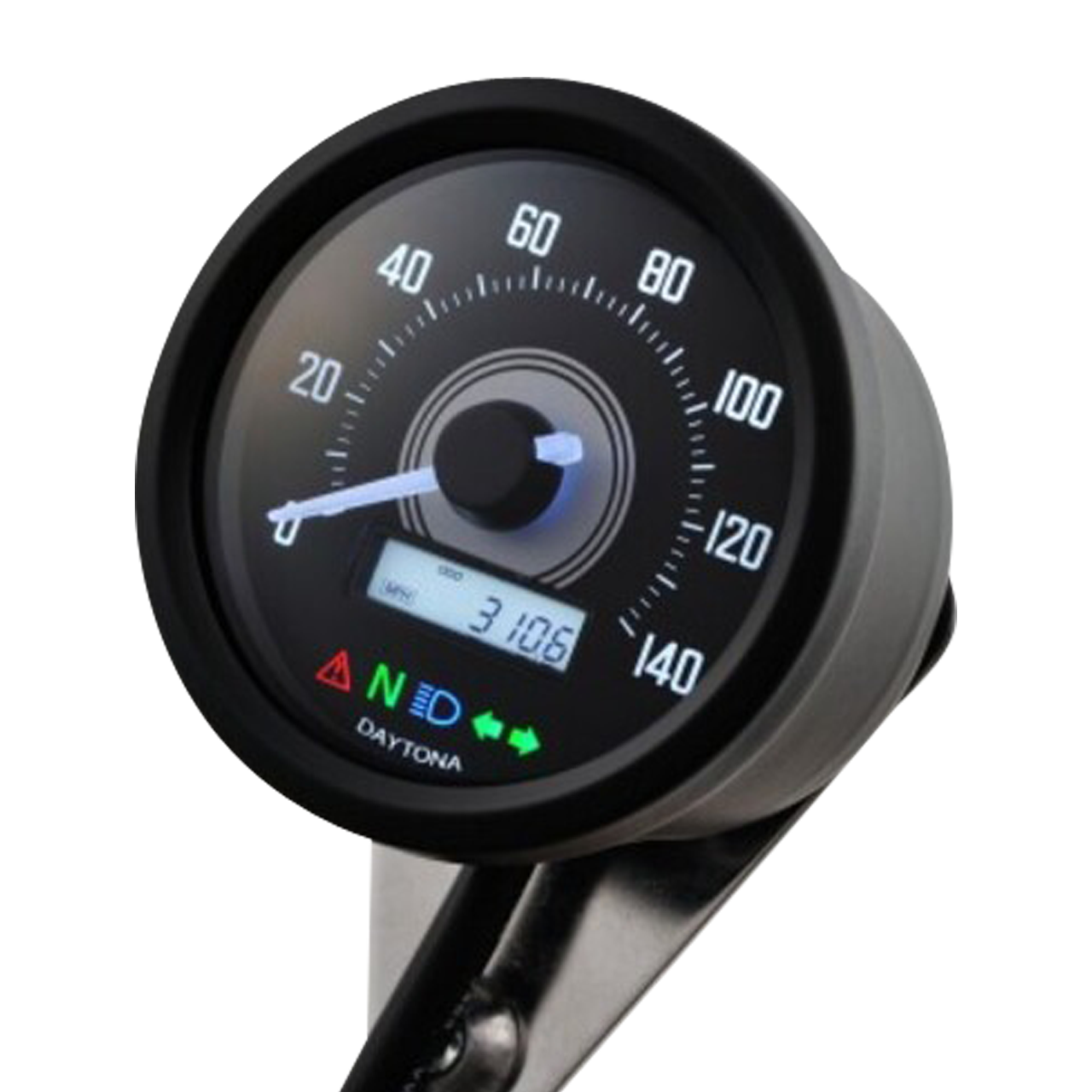 Compteur de Vitesse Daytona 140 km/h/mph avec Indicateurs