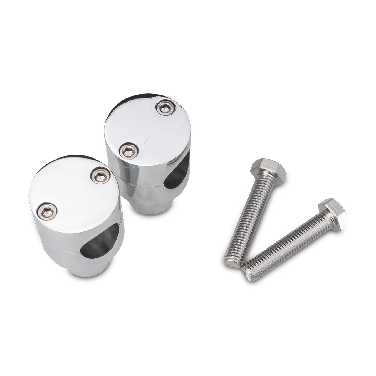 CustomAcces H-D Handlebar Risers Chrome 45x75x45mm