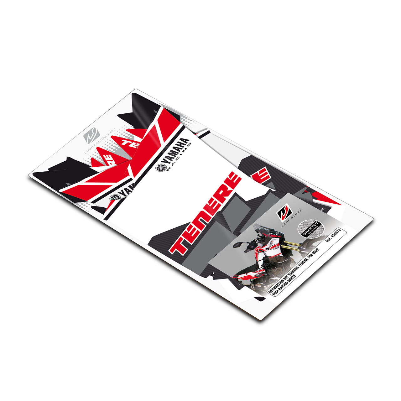 Uniracing 60th Anniversary Graphics Decal Kit Racing-White
