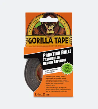 Gorilla To-Go Duct Tape Black 25mm x 9,14m
