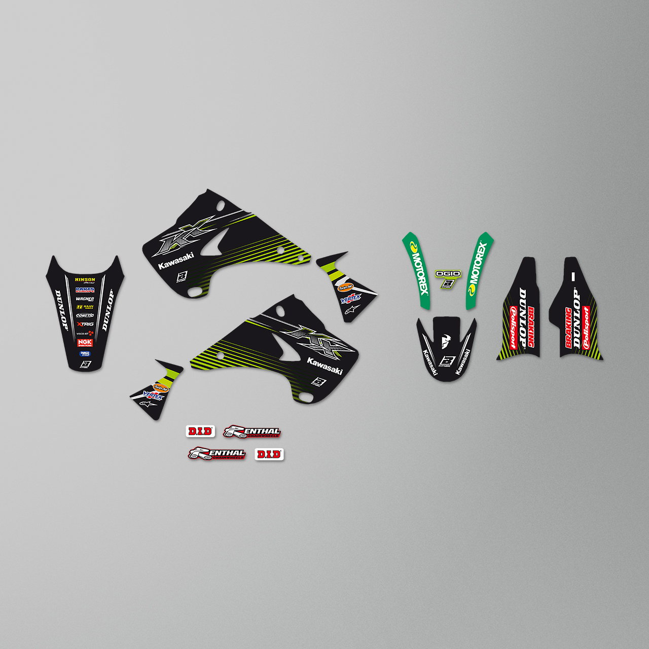 Blackbird Replica Racing Team 2018 Decal Kit Black-Green
