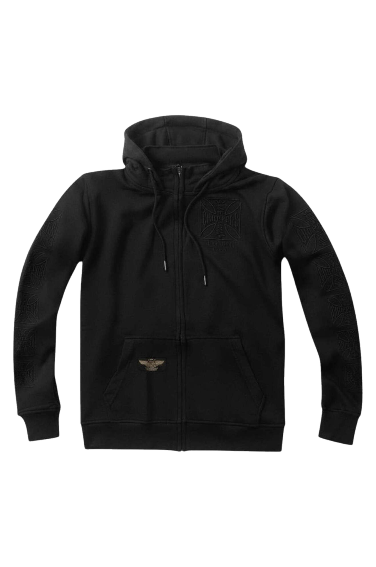 West Coast Choppers Tone To Tone Dominator Zip Hoodie