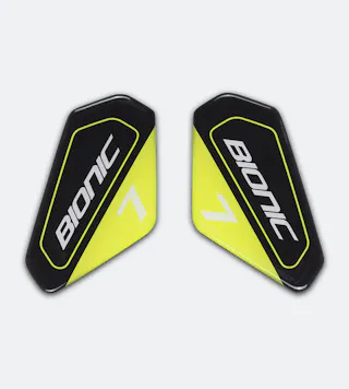 Kniebraces Alpinestars Bionic 7 STICKER SET Zwart-Geel Fluo-Wit