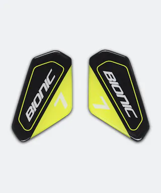 Kniebraces Alpinestars Bionic 7 STICKER SET Zwart-Geel Fluo-Wit