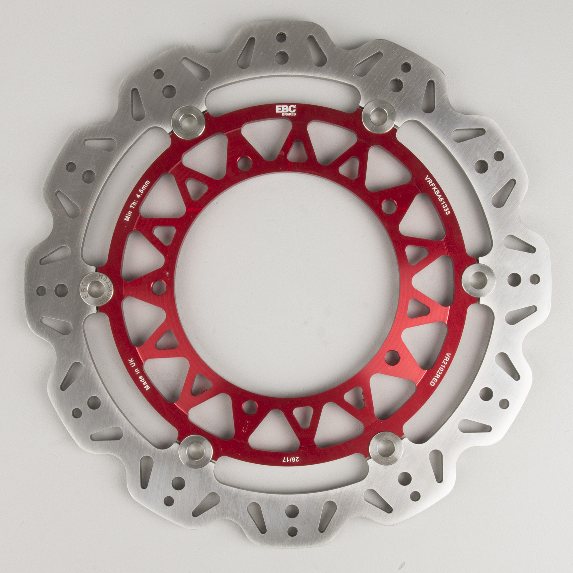 EBC Front Brake Vee Rotor - Red