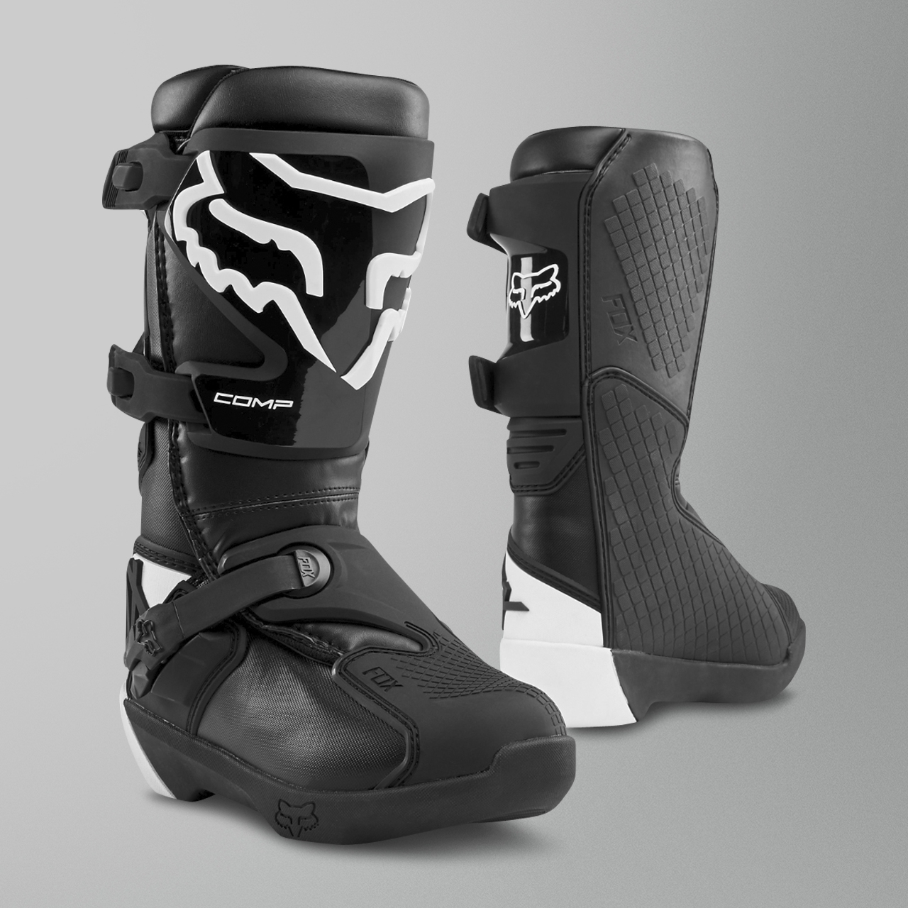 FOX Comp MX Boots Youth Black - Buy now 