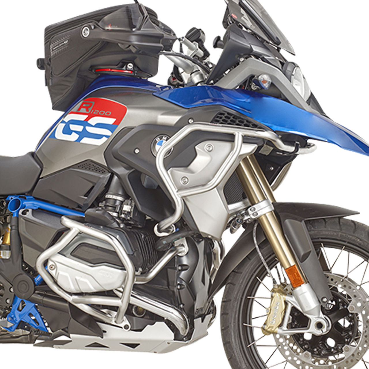 Barras Superiores de Protección del Motor GIVI Plata