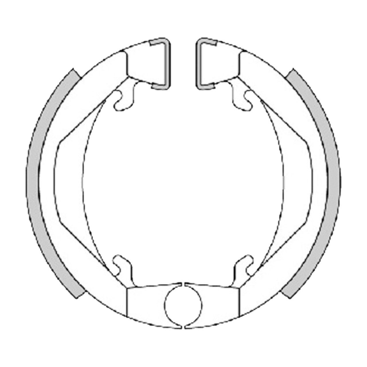 Polini Brake Shoes 80x18 incl. Springs