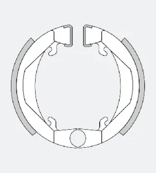 Polini Brake Shoes 80x18 incl. Springs