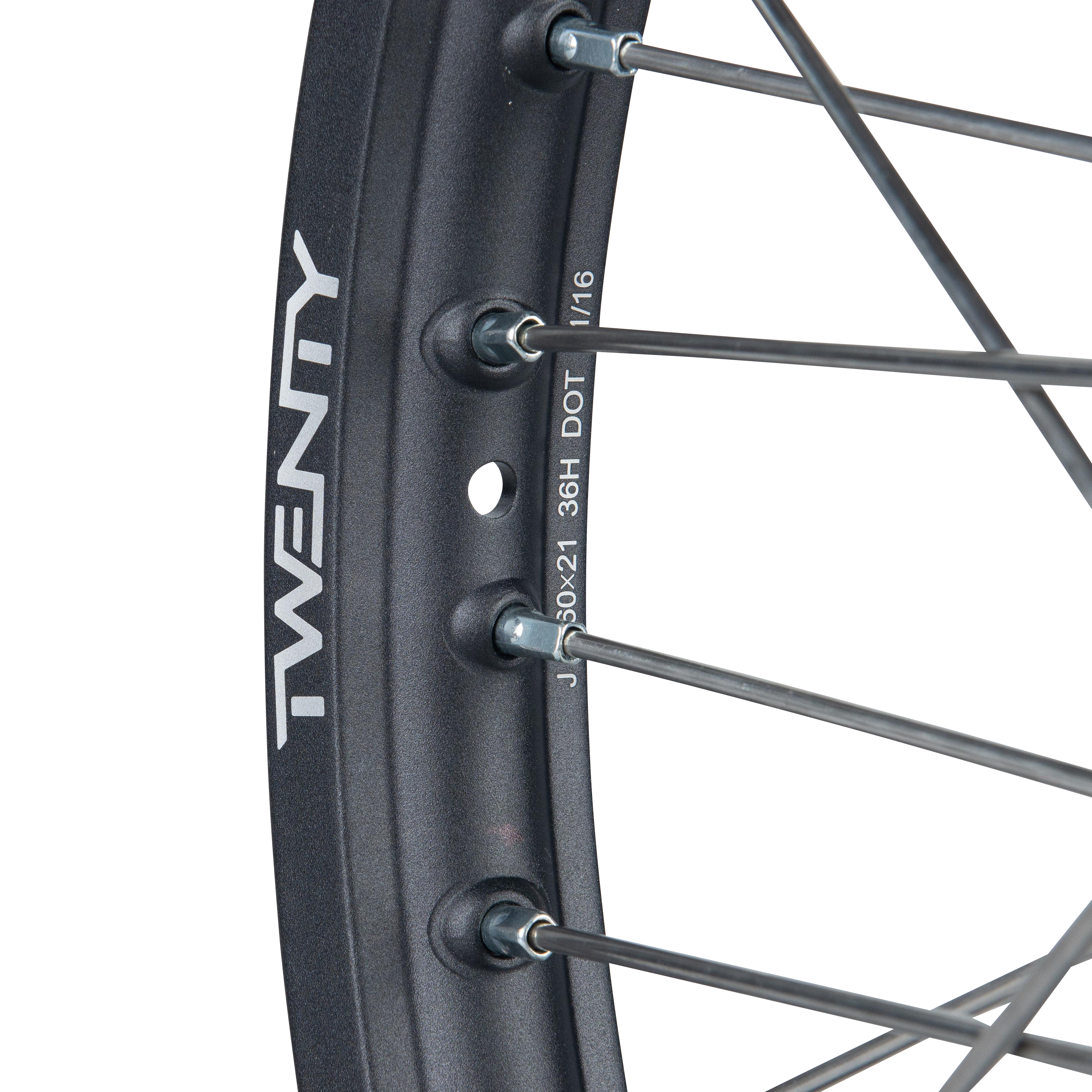 Twenty MX Front Wheel Black-Green 21"