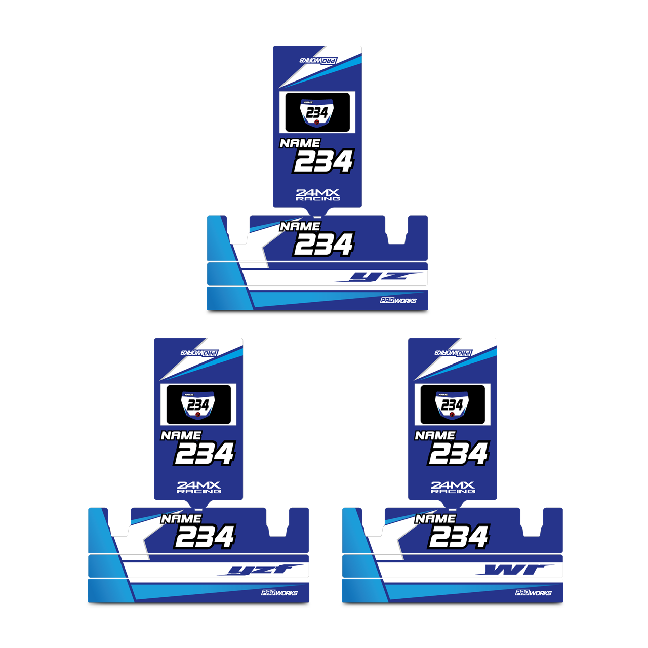 24MX X2 Toolbox Decal Kit Blue