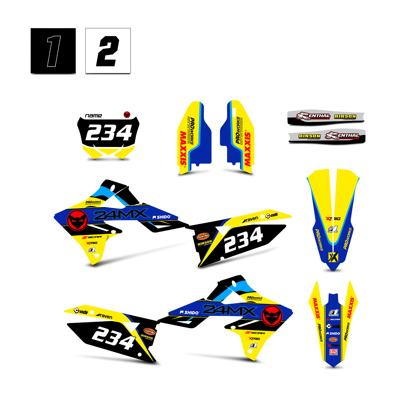 Kit Adesivi Suzuki 24MX Rapid