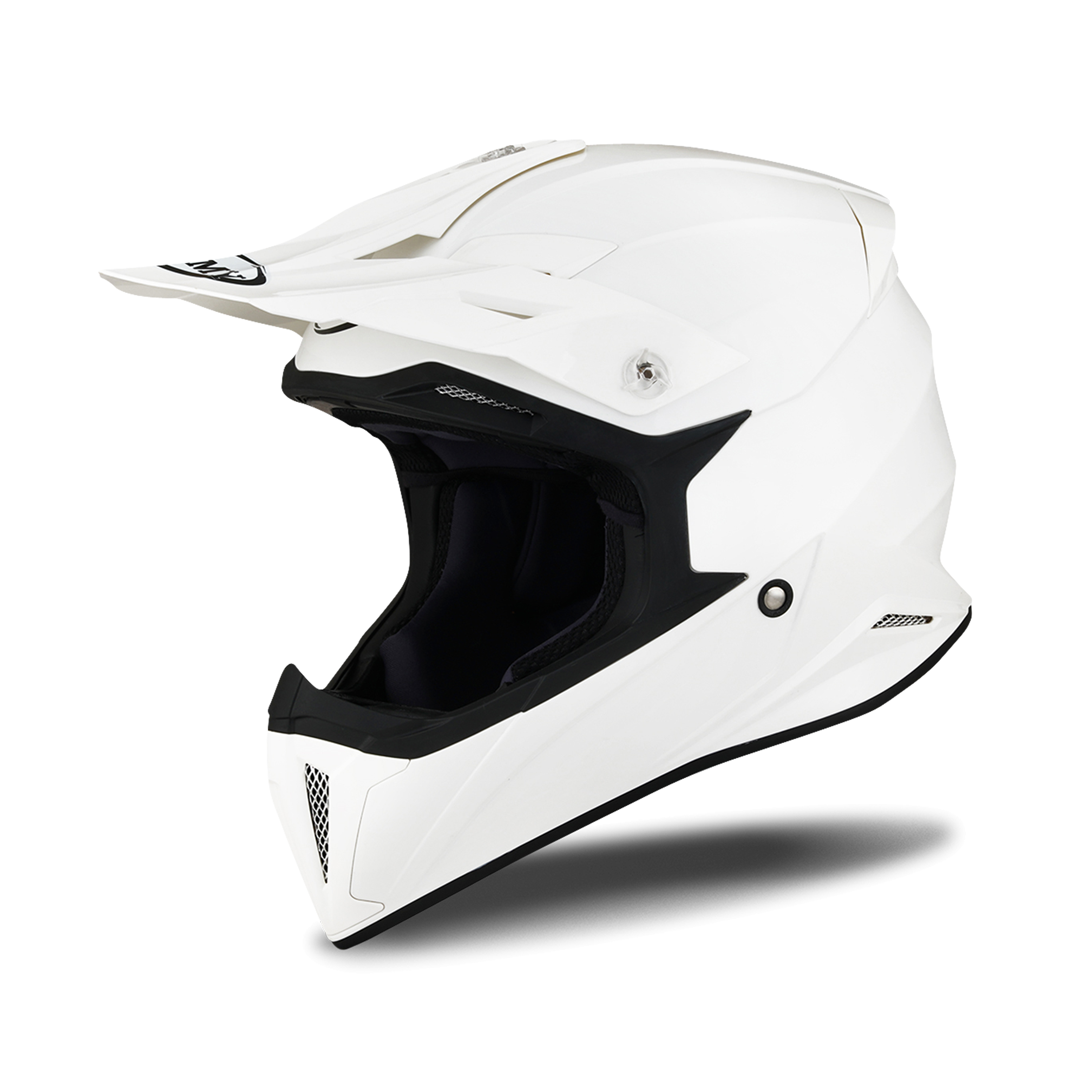 all white mx helmet