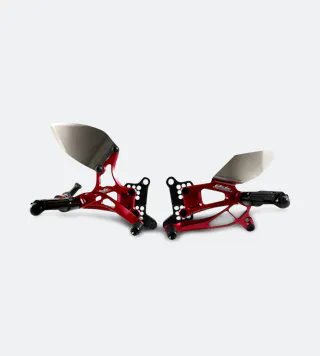 Commandes Reculées Valter Moto Type 2.5 Vitesses Inversées Rouge