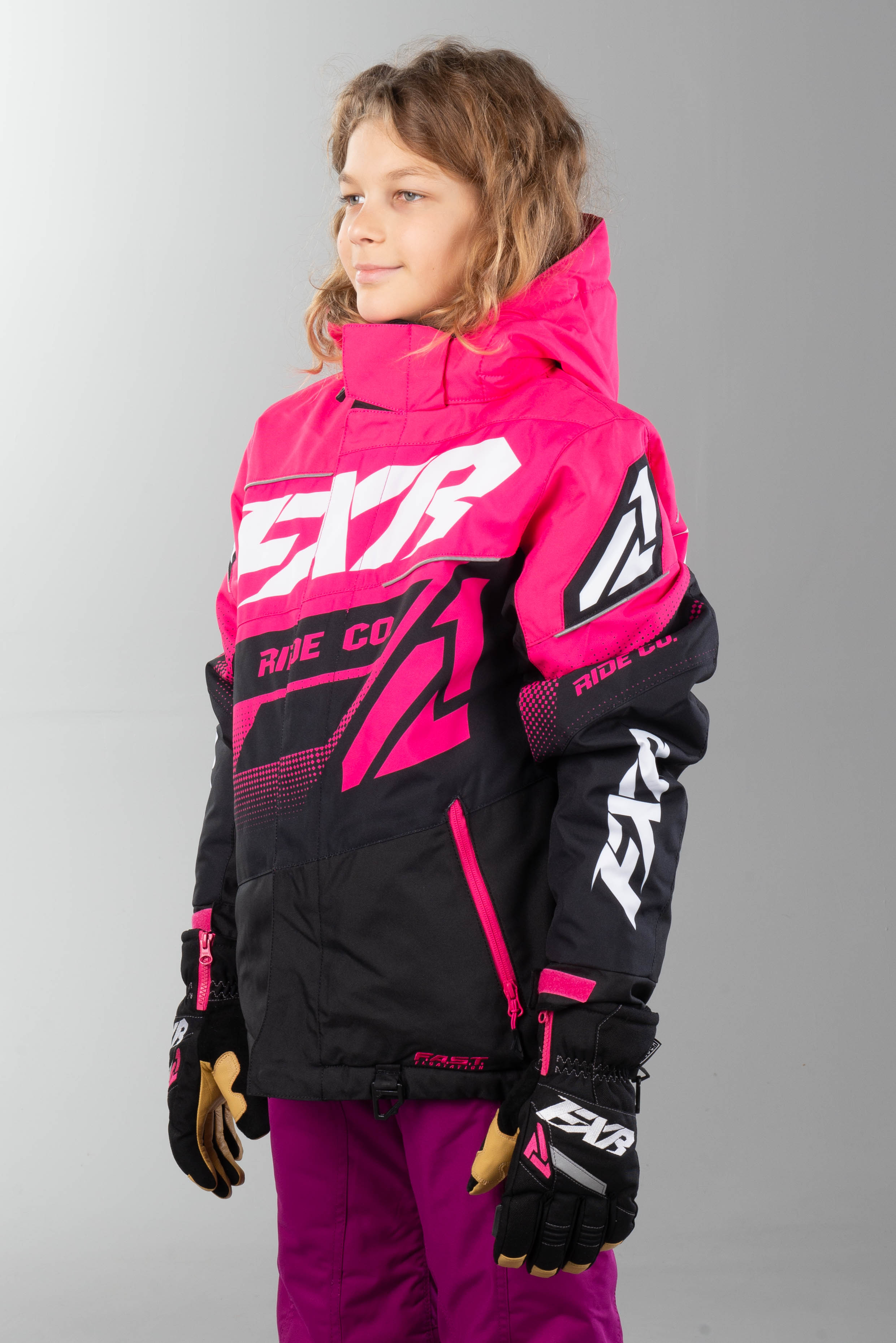 Jakke FXR Boost Junior Rosa Svart Hvit Jakke FXR Boost Junior Rosa Svart Hvit