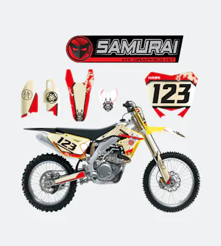 Complete Stickerset Samurai en Nummerplaatstickers