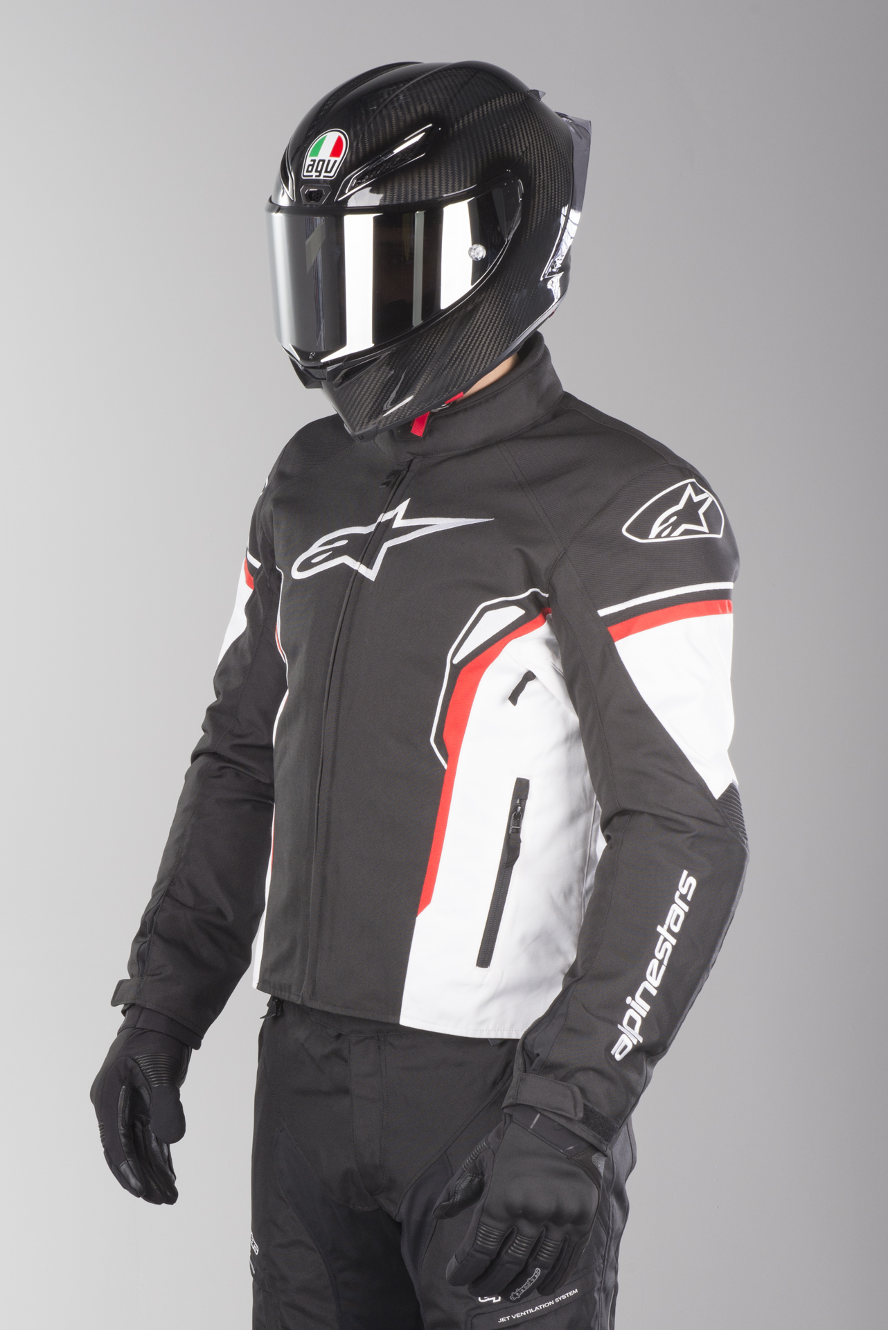 Alpinestars T-SP-1 Waterproof Jacket Black-White-Red - Now 5