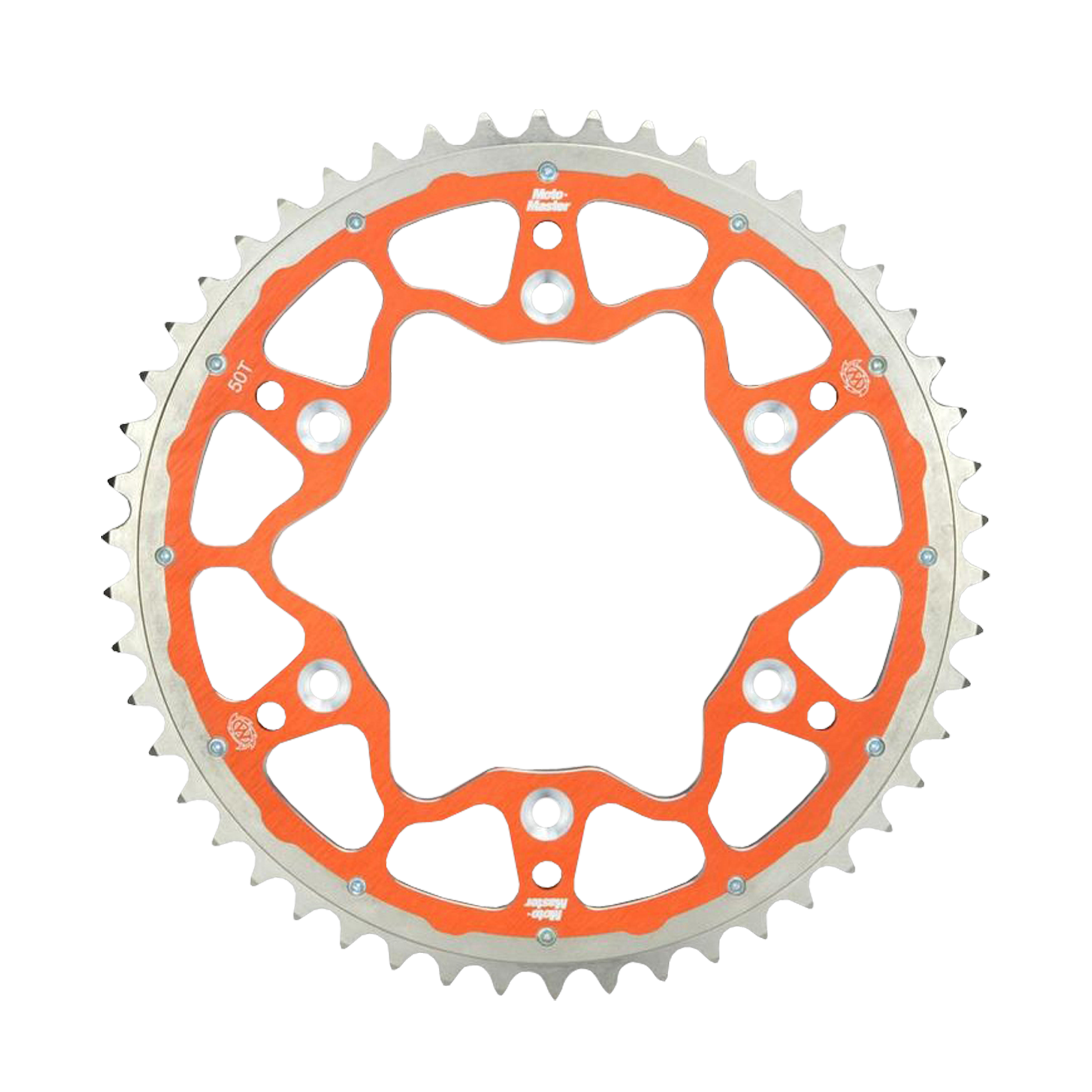Moto-Master Fusion Series 520 dubbele ring achtertandwiel oranje