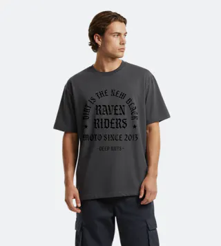 T-Shirt Raven Gothic Oversize