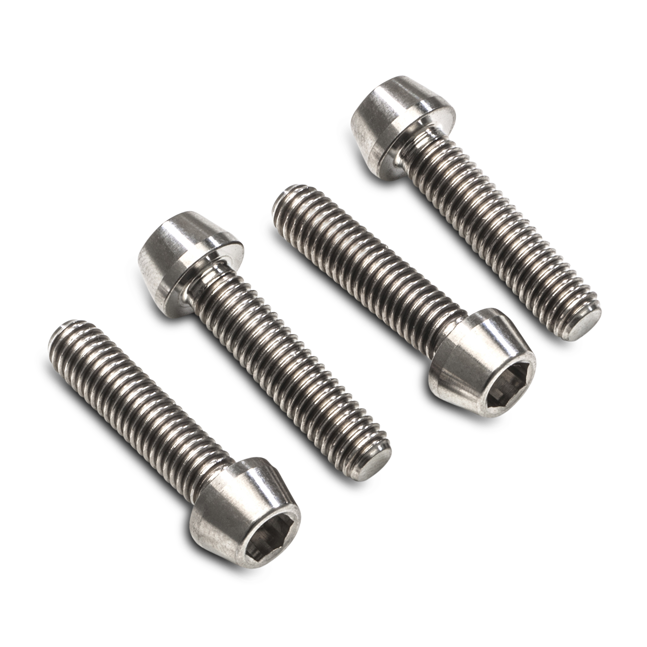 Kit Tornillos CNC Racing Mordaza delantera para Eje M6X25 (4 piezas) - Titanio
