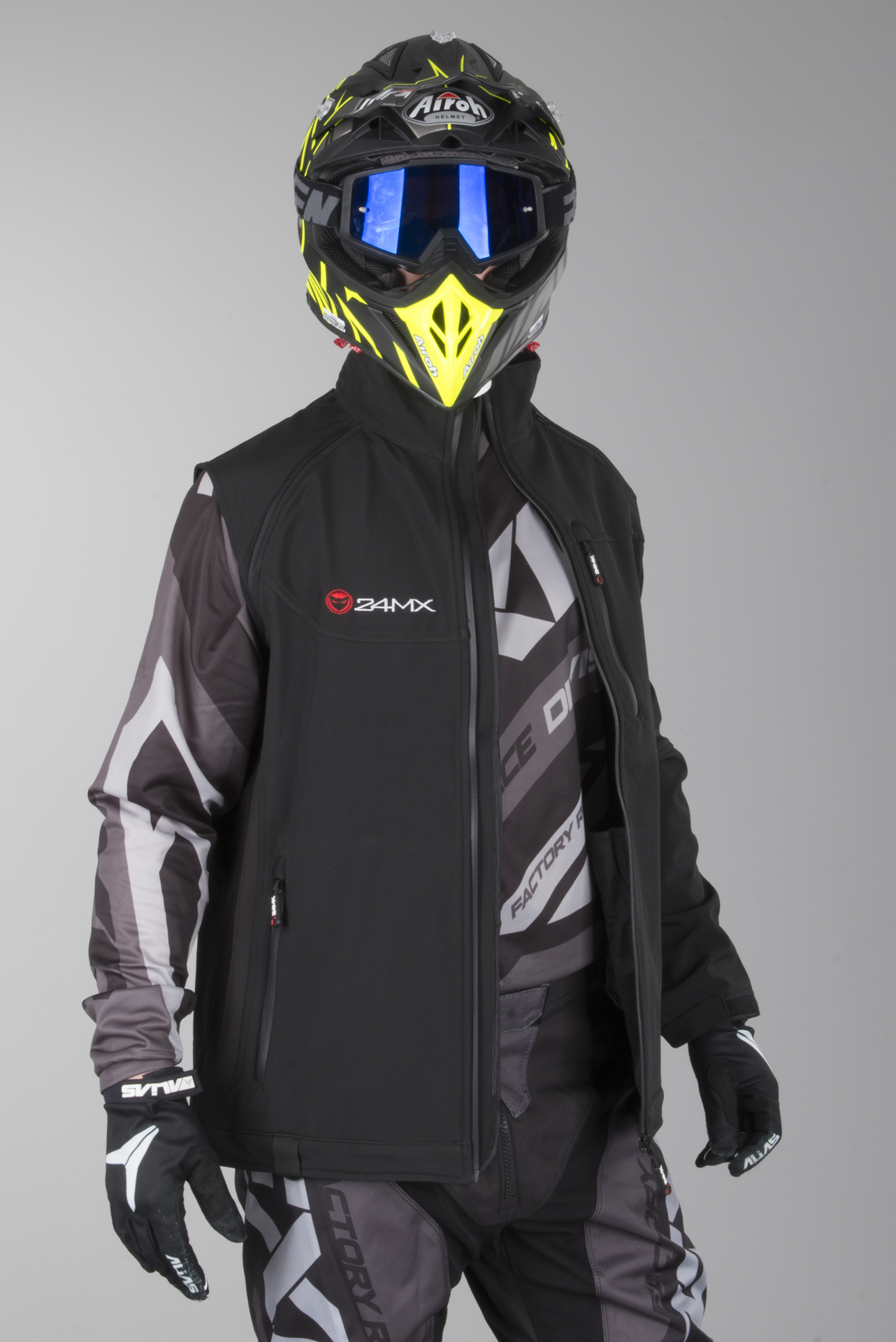 Softshell Jas met Afneembare Mouwen 24MX Team