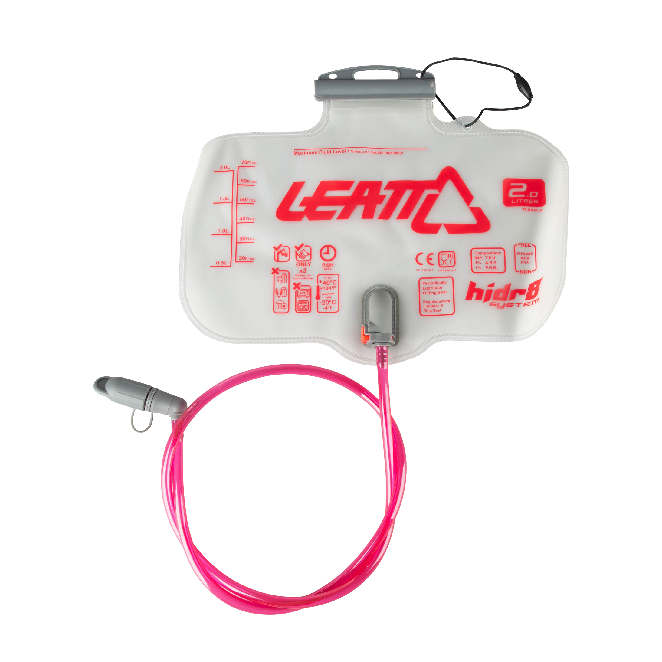 Waterzak Leatt Bladder Flat CleanTech 2L Horizontal