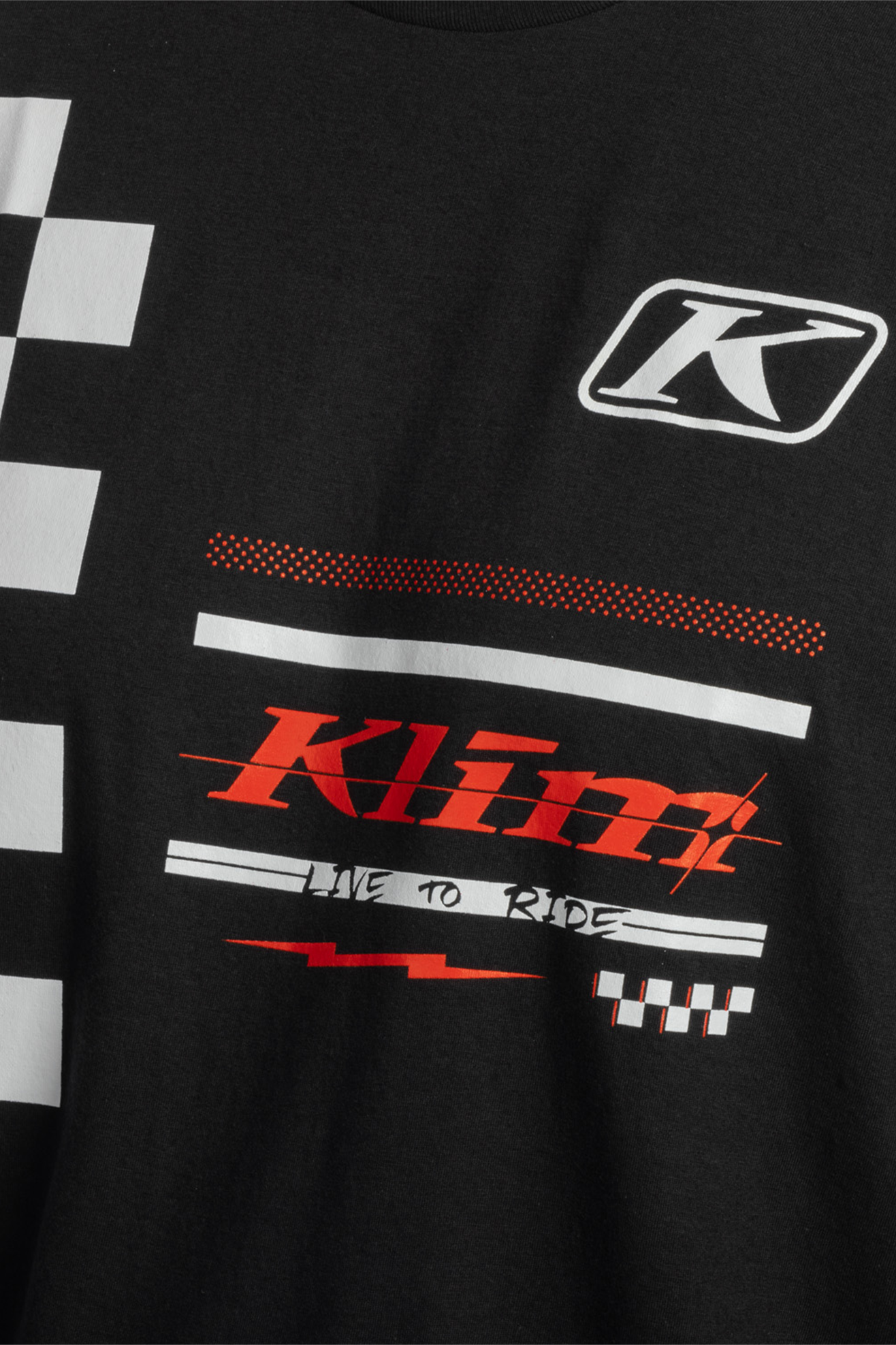 Klim Checkered Flag Tri-Blend T-Shirt