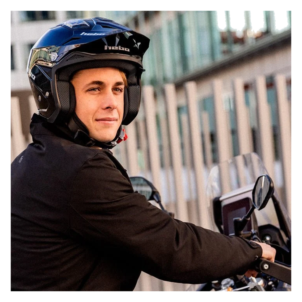 Motorradhelm Hebo Zone 5 Einfarbig