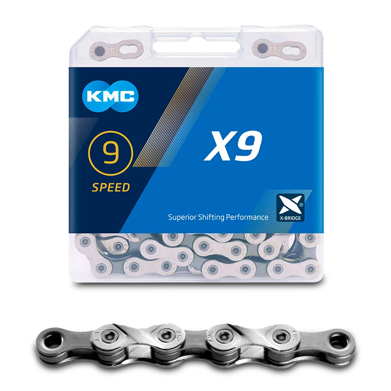 Ketting KMC 9-s X9 Zilver/Grijs