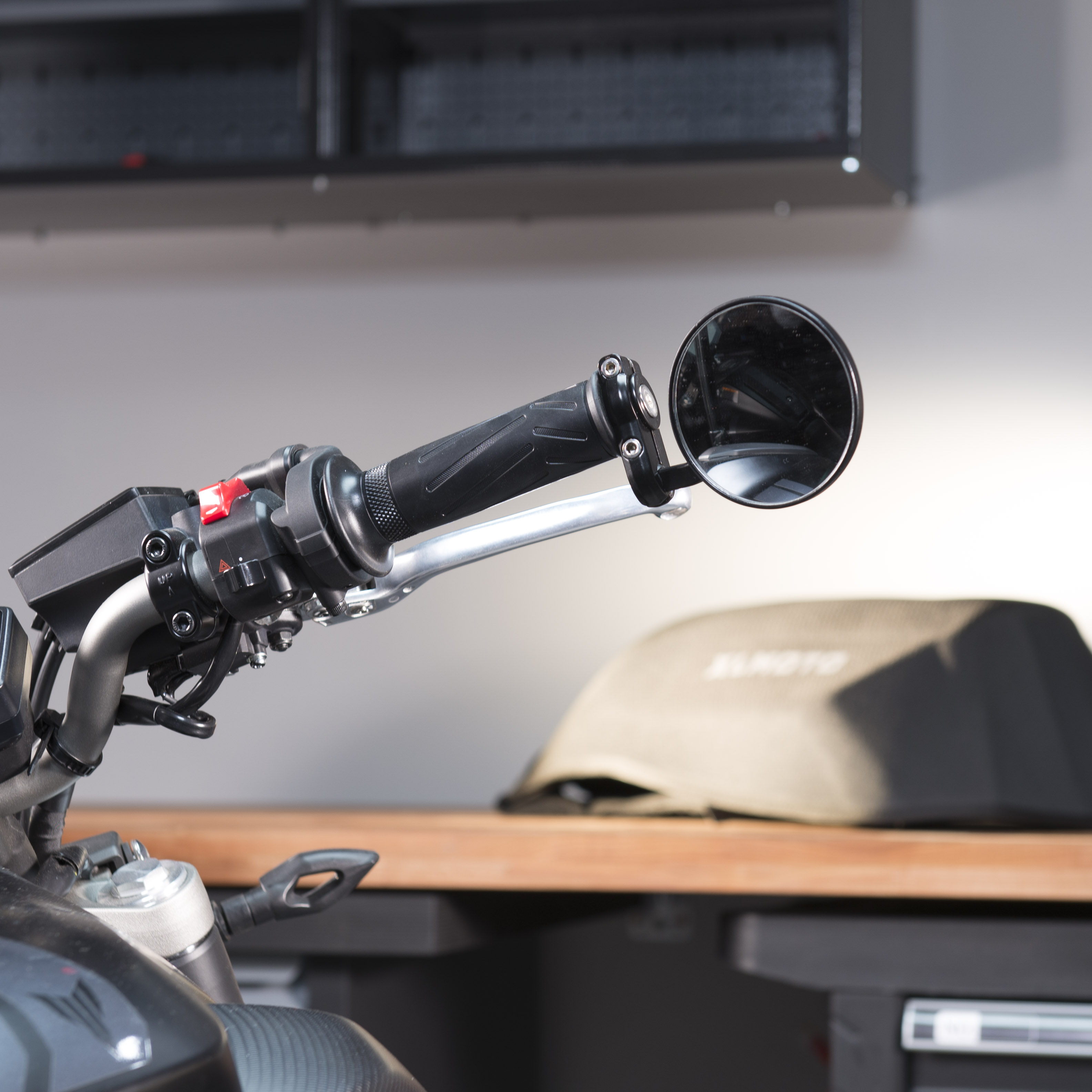 Snell Bar-End Rearview Mirrors Black