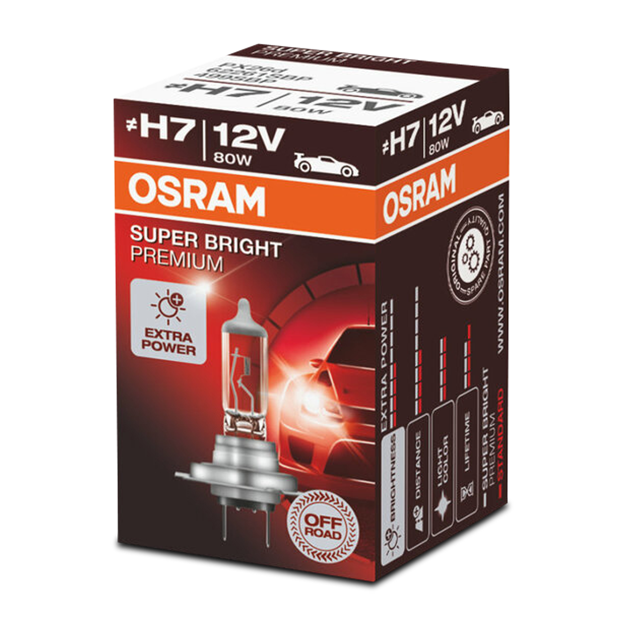 Bombilla Osram Super Bright Premium H7 12 V/80 W