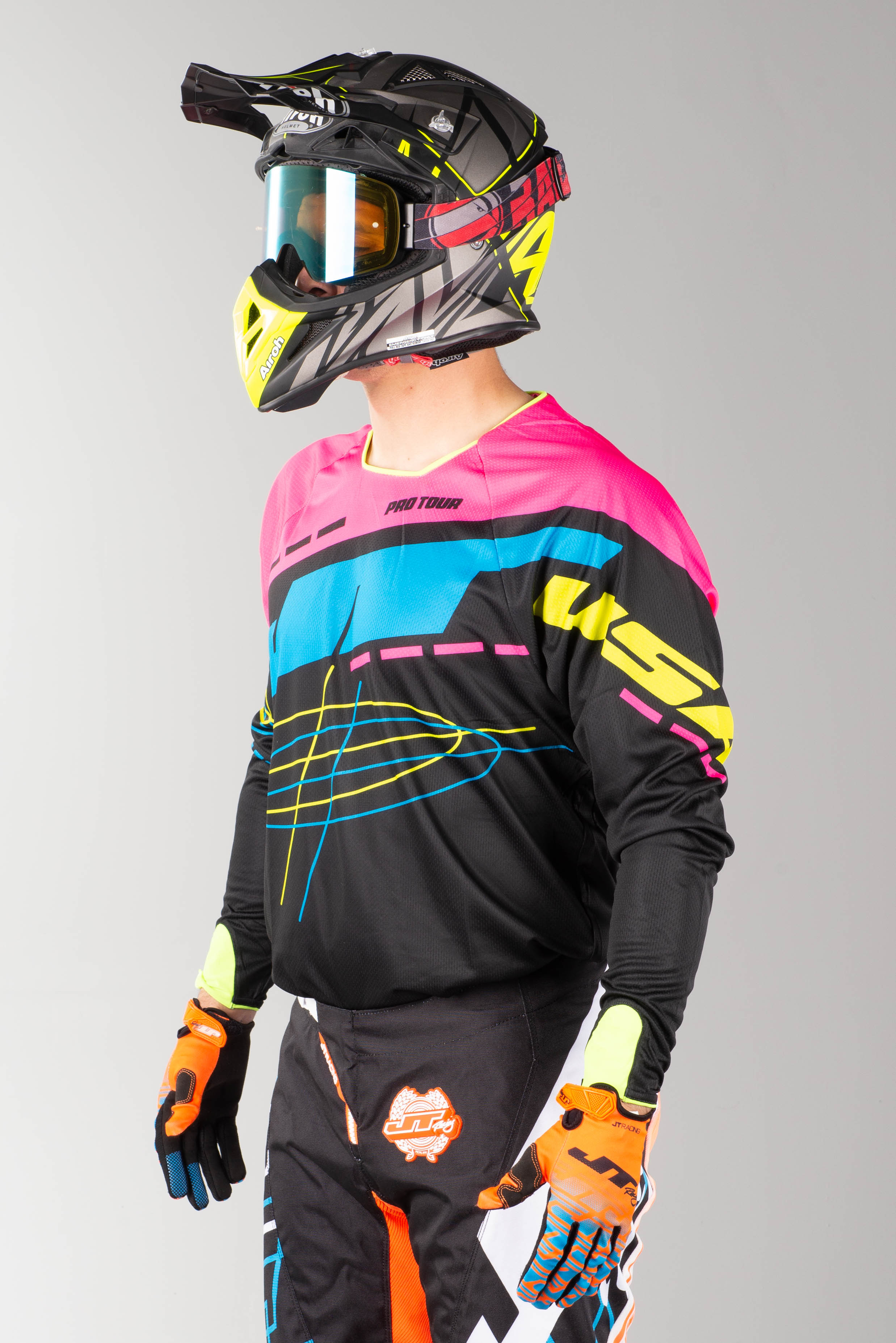 Camiseta de Cross JT Racing Hyperlite Blueprint