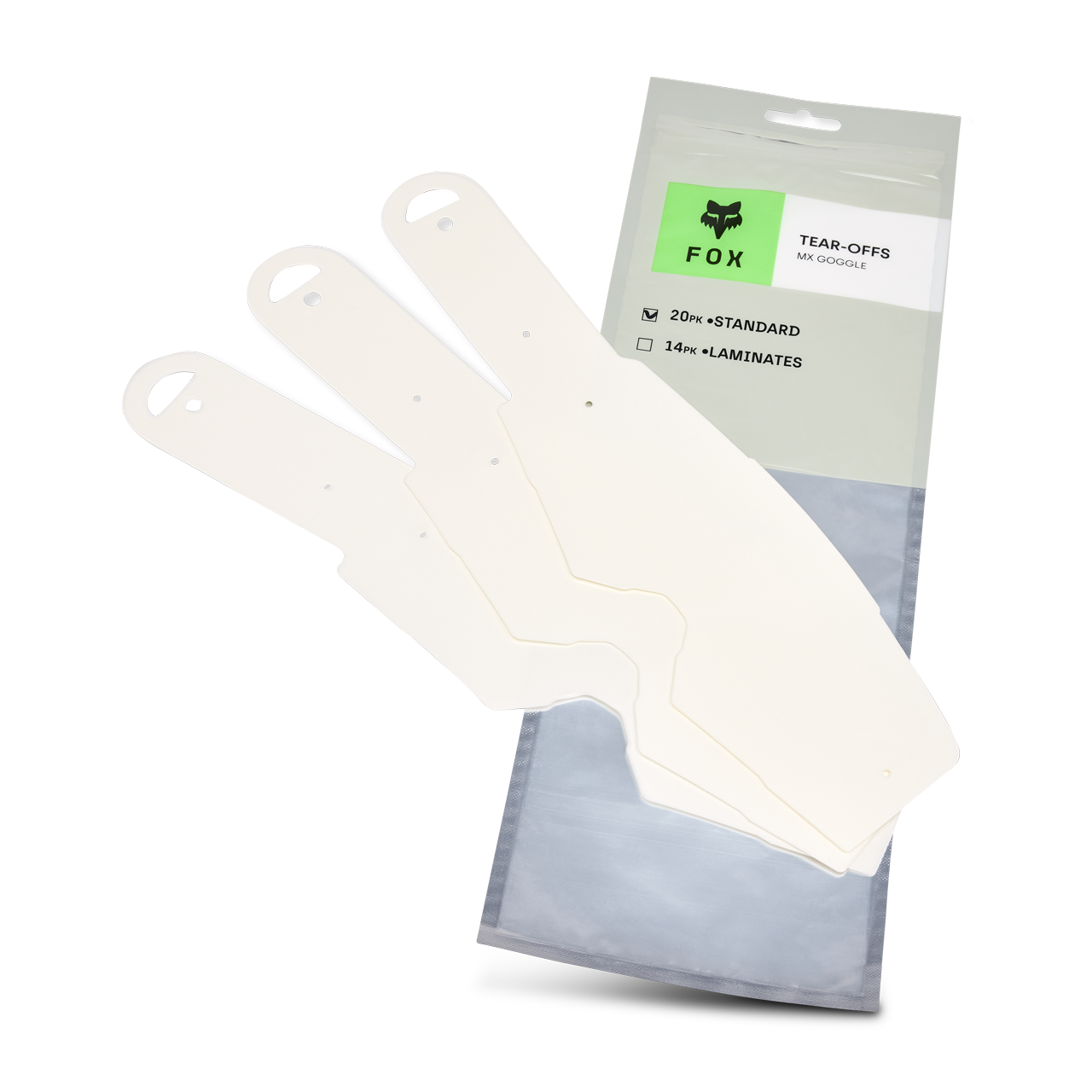 Tear Off FOX MX24 Airspace/Main Std Helder (20-pack)