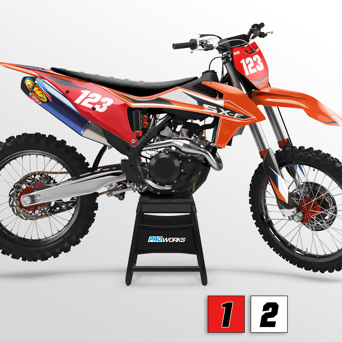 24MX SX 2021 Decal Kit with Name & Number