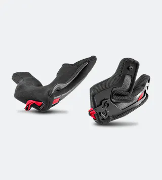 Nolan N80-8 MC Cheek Pads Black-Red