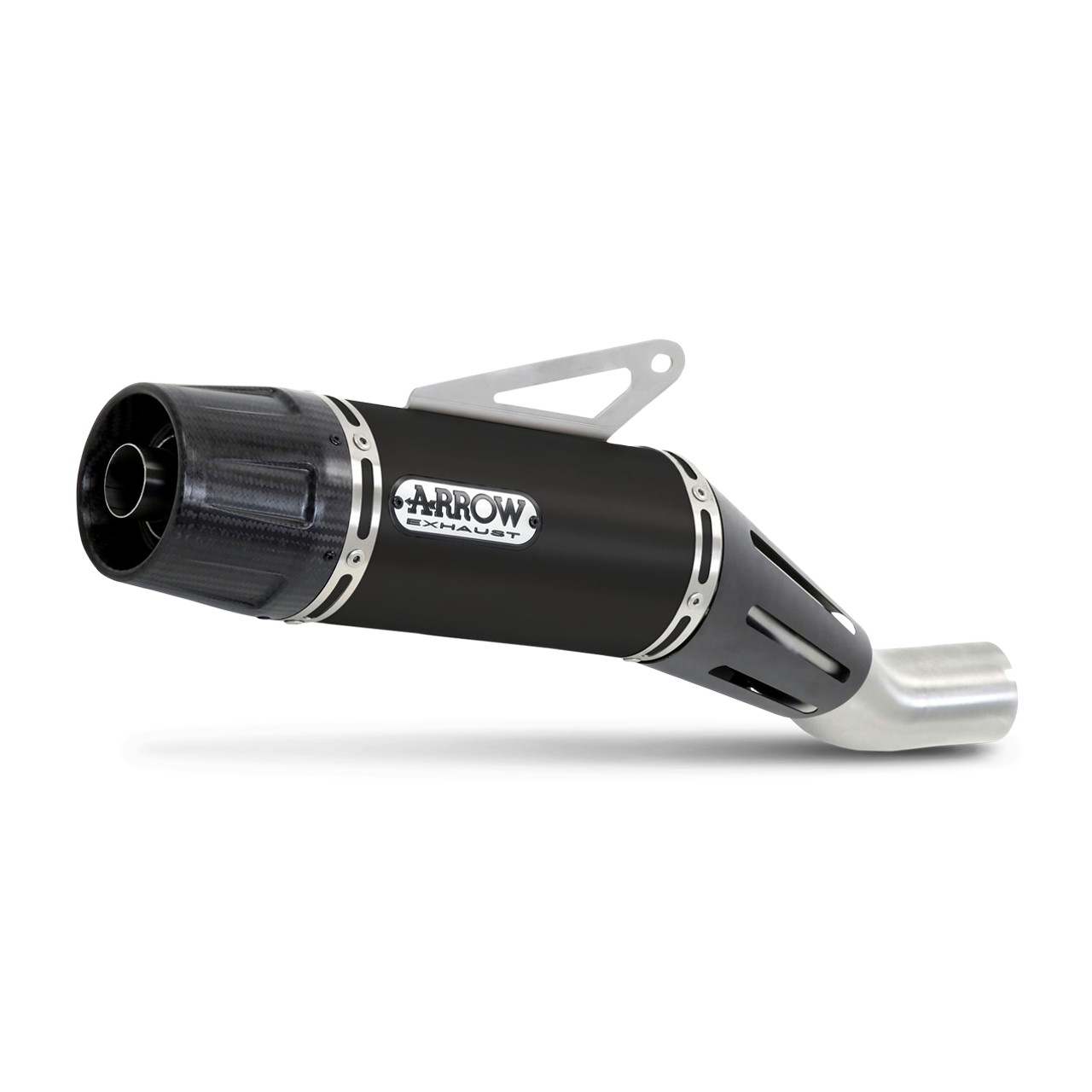 Silenciador Arrow Jet-Race Acero Inoxidable Carbono Oscuro